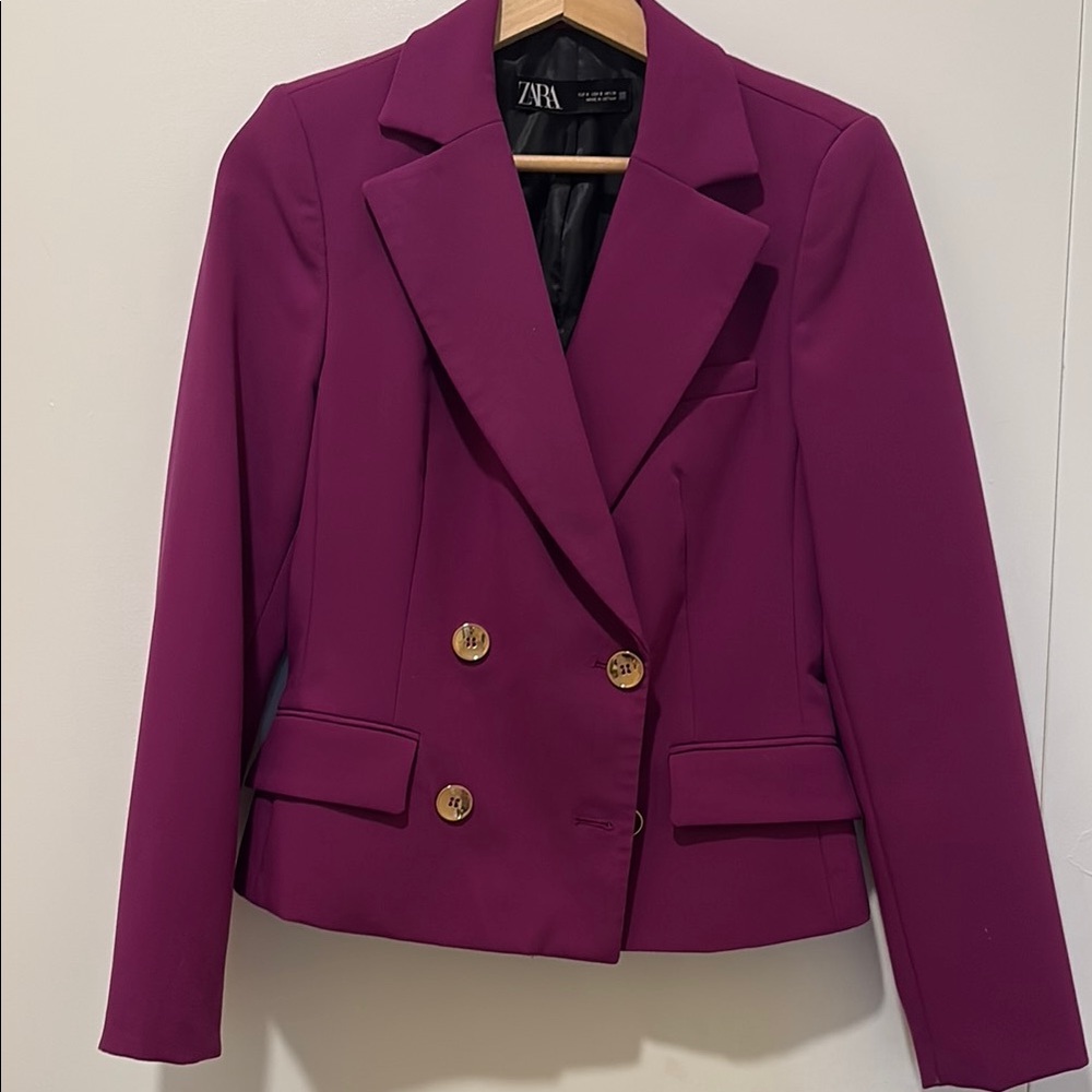 Zara Women's  Magenta Blazer